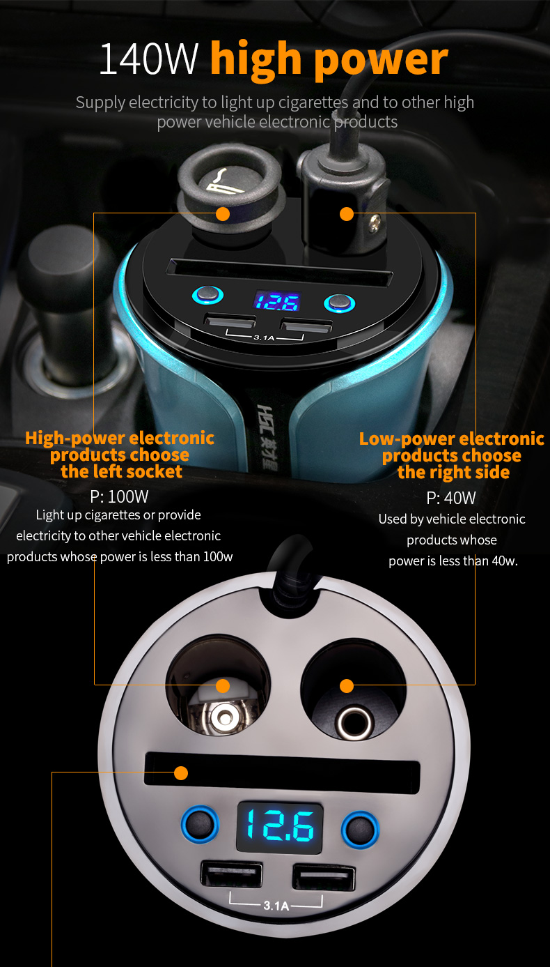 HSC-108D-Gray-Blue-Car-Charger-With-Digital-Voltage-1387567