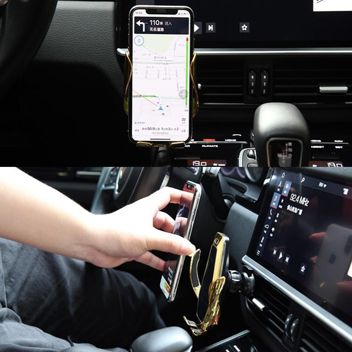New-Automatic-Qi-Wireless-Car-Charging-Charger-Mount-Clamping-Vent-Phone-Holder-1594129