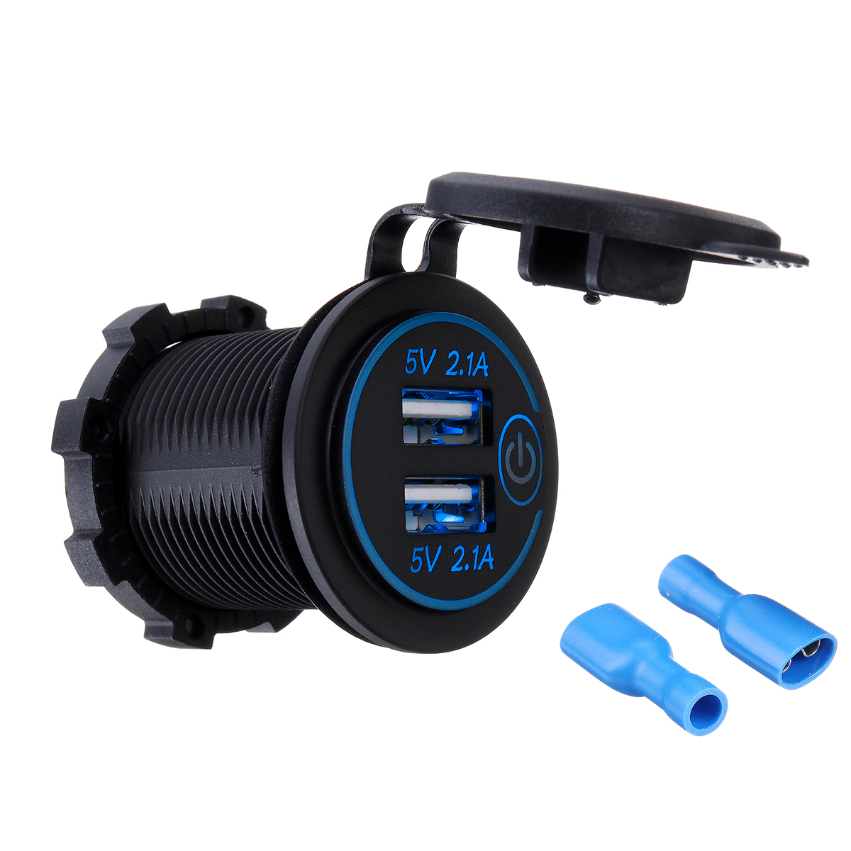 P15-S-Touch-Switch-with-Terminal-21A21A-Dual-USB-Car-Motorized-Modified-Charger-Mobile-Phone12-24V-1534304