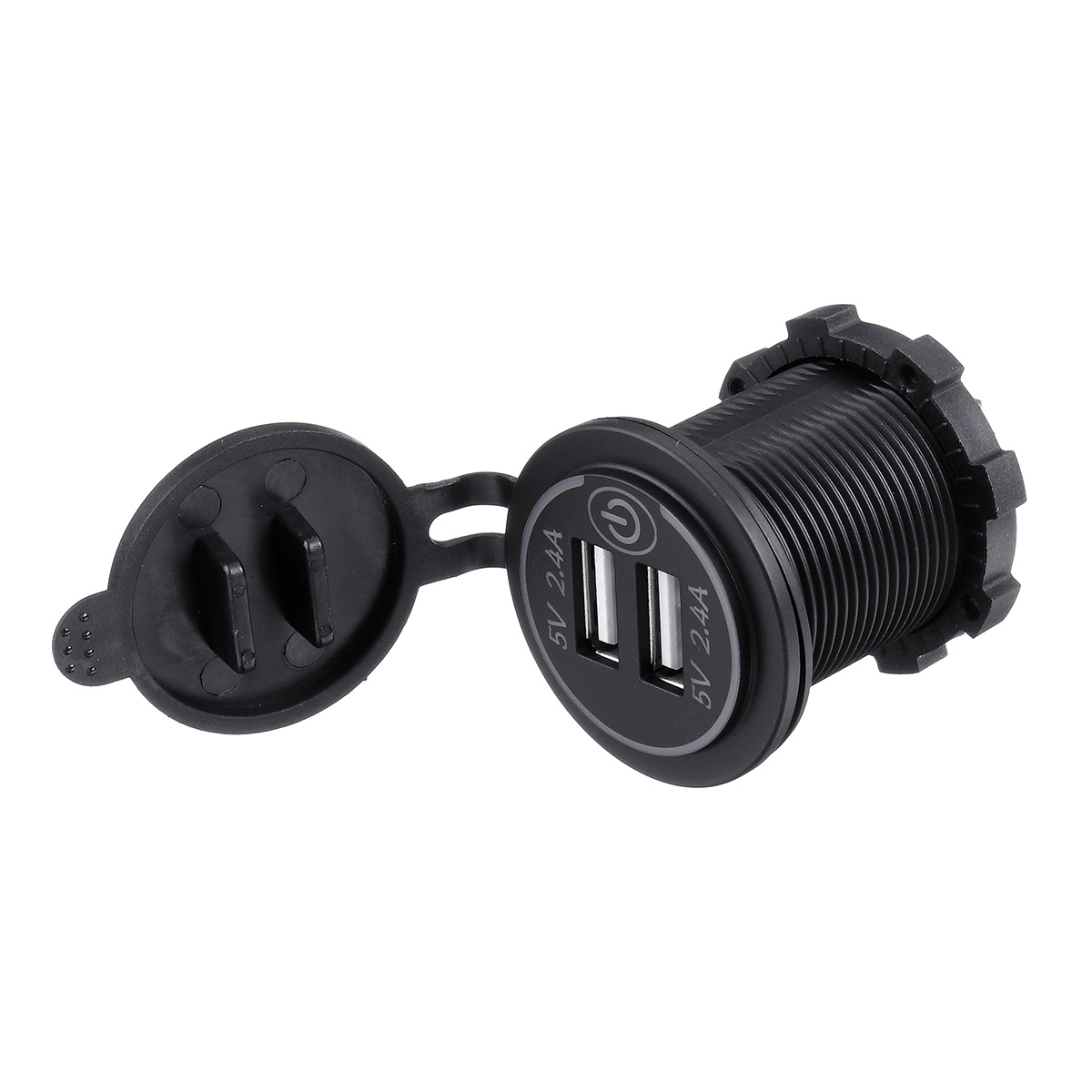 P18-S-Touch-Switch-with-Power-Cord-24A24A-Dual-USB-Car-Motorized-BoatModified-Charger-Phone-12-24V-1534305