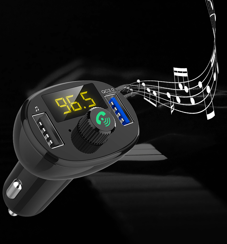 Quelima-BT23-QC30-Hands-free-bluetooth-Car-Charger-Dual-USB-Fast-Charging-Car-bluetooth-MP3-1372973