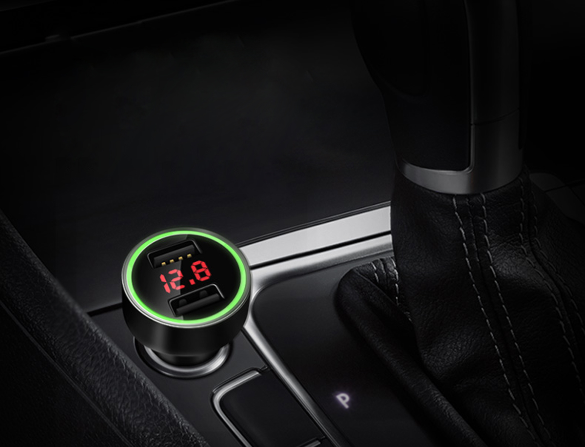 USMEI-C7-Zinc-Alloy-36A-Dual-USB-Car-Charger-Breathing-Light-With-Voltage-Current-LED-Display-1195465