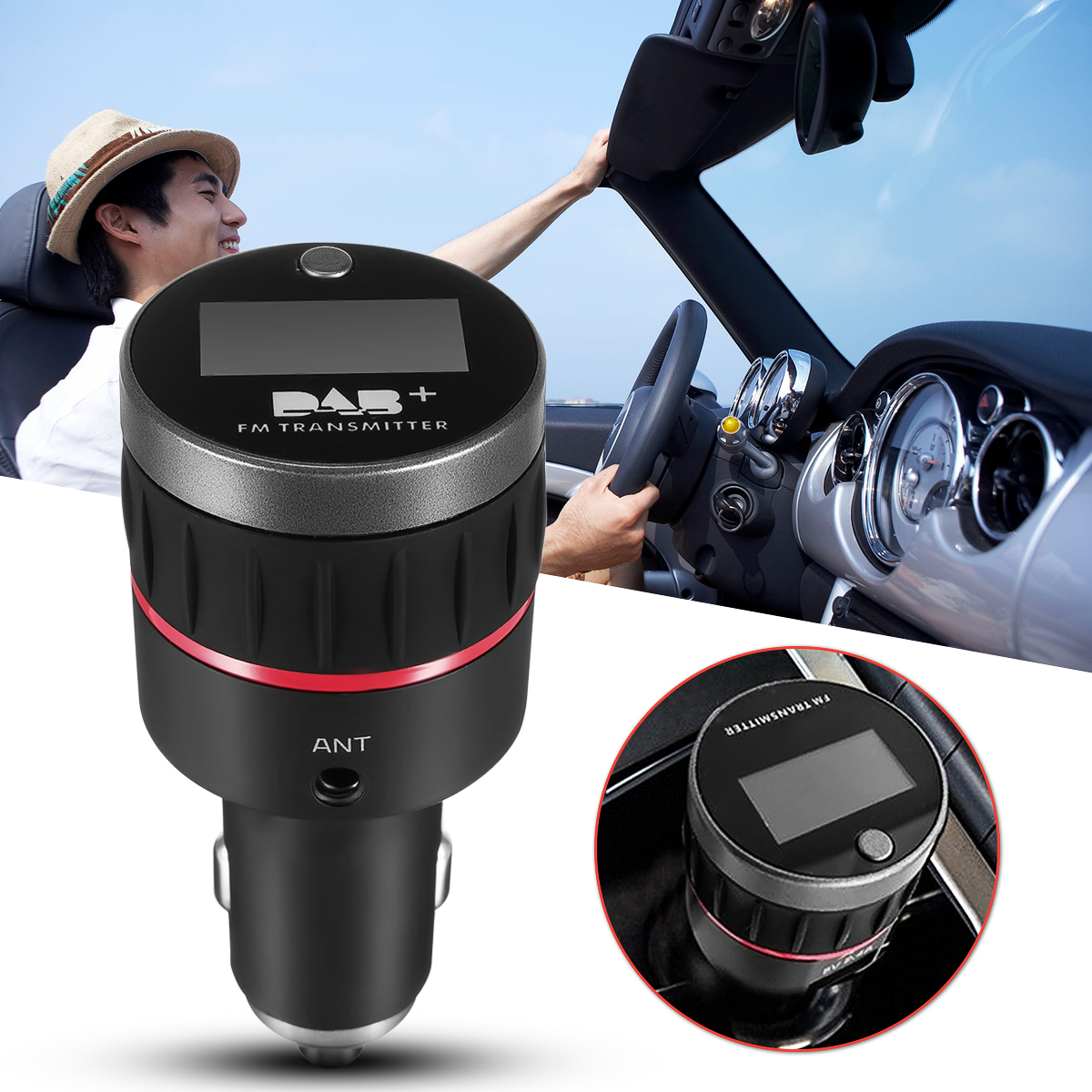 Universal-Car-DAB-Receiver-Tuner-Digital-Radio-Adapter-FM-Transmitter-Antenna-USB-Charger-1192256