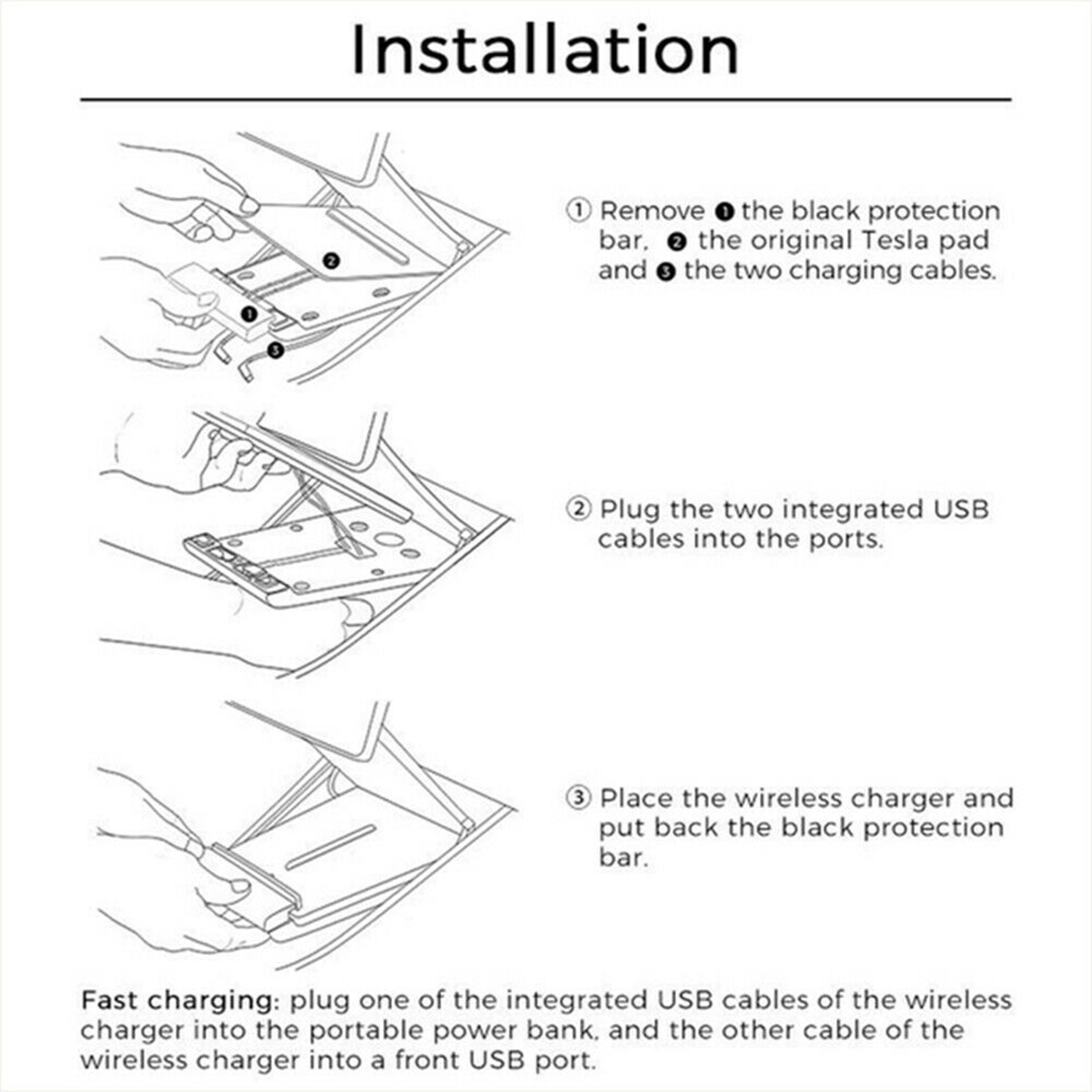 Wireless-Car-Phone-Charger-Charging-Pad-2-USB-For-Tesla-Model-3-1651313