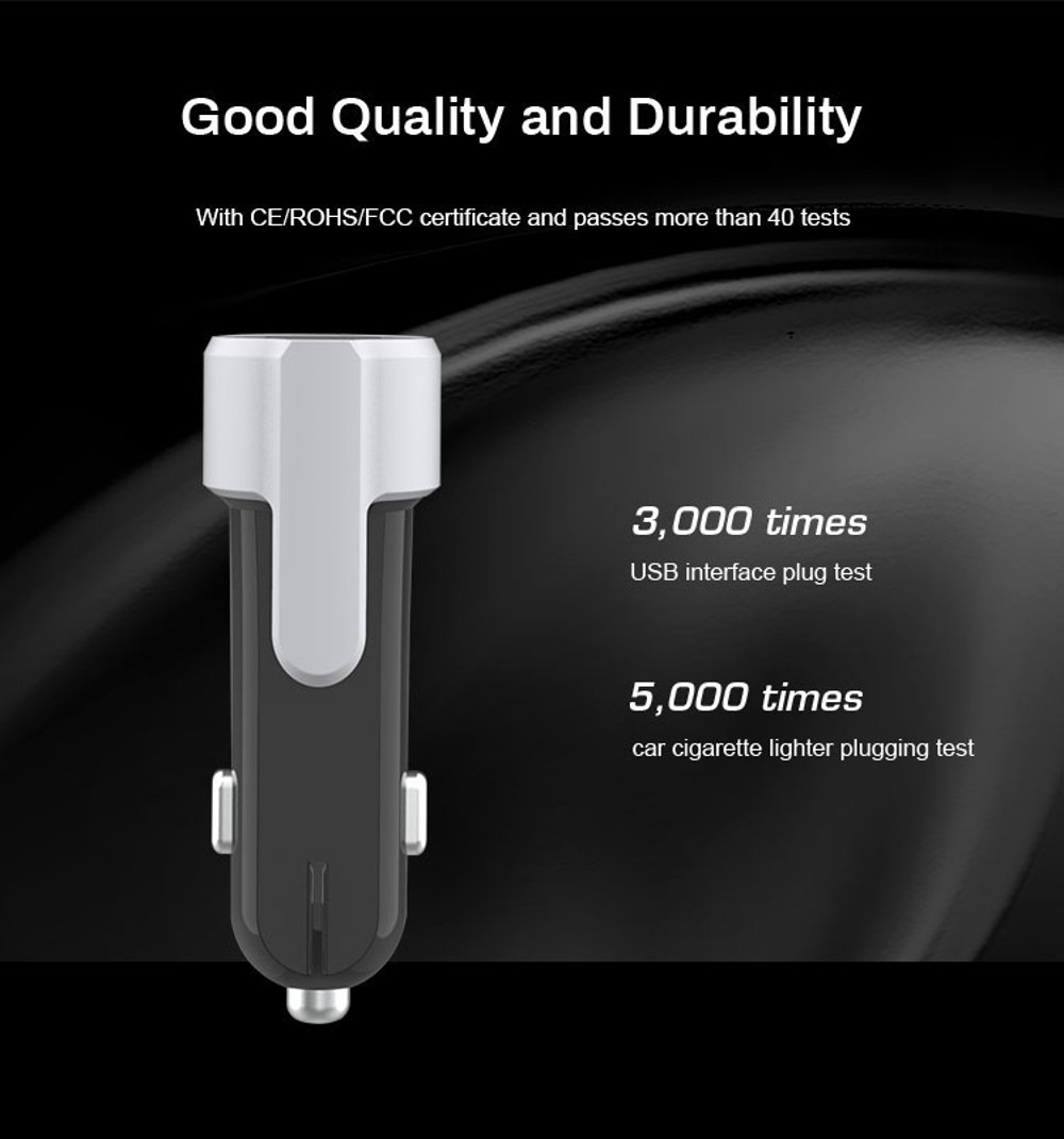 Yuroad-BM2036-12V-Mini-Car-Charger-Dual-port-USB-Fast-Charging-Universal-with-Safety-Hammer-Cutter-1809234