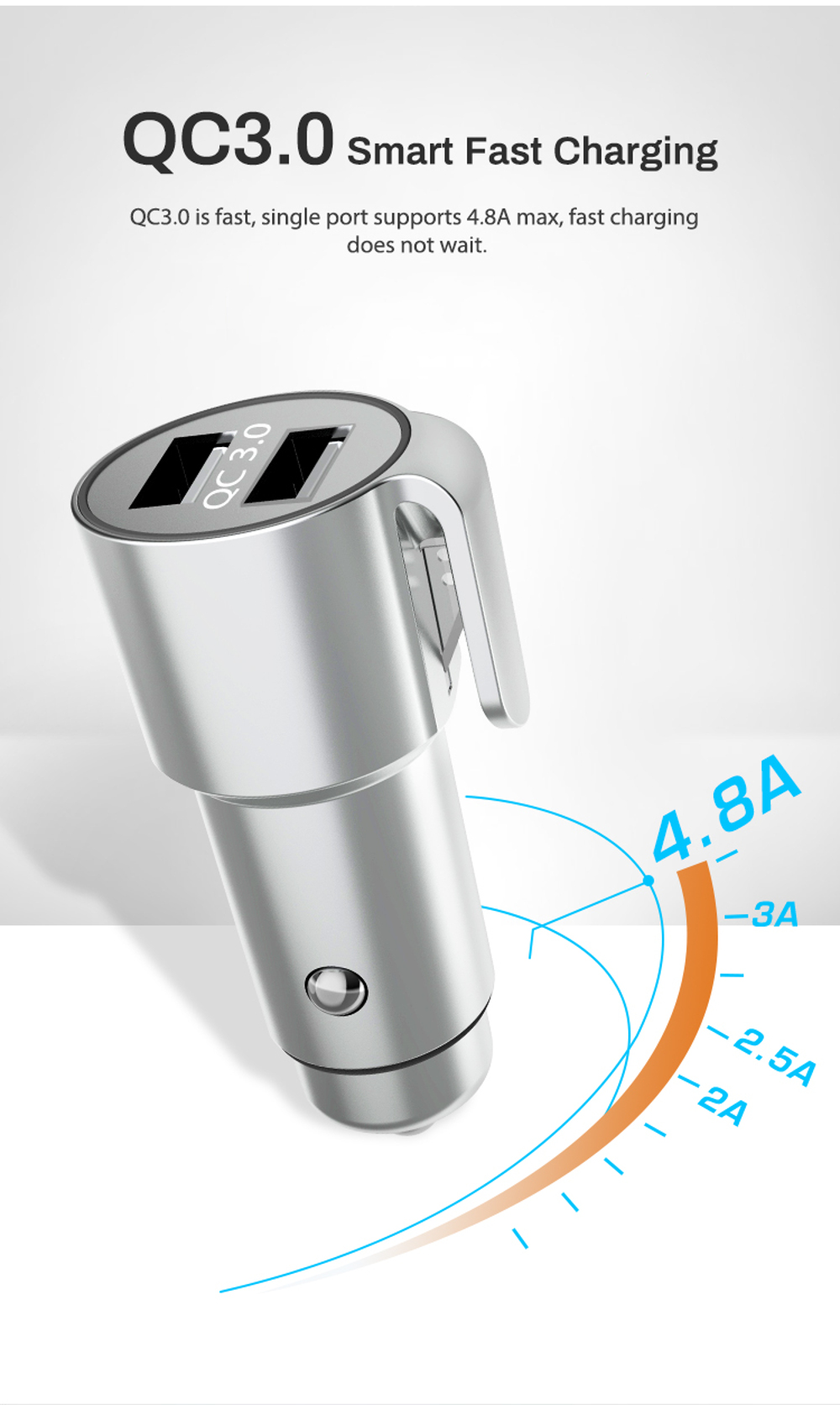 Yuroad-BM2041-12V-4In-1-Smart-Quick-Car-Charger-QC30-Multi-function-Safety-Hammer-with-Lighting-for--1692675