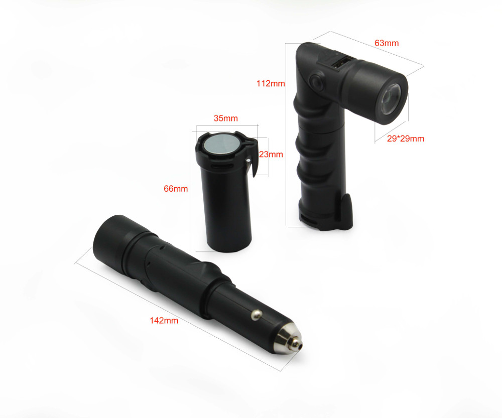 Yuroad-BM2197-6In1-Car-Charger-USB-1400mAh-Multi-funtional-Rechargeable-with-Light-Safety-Hammer-1694147