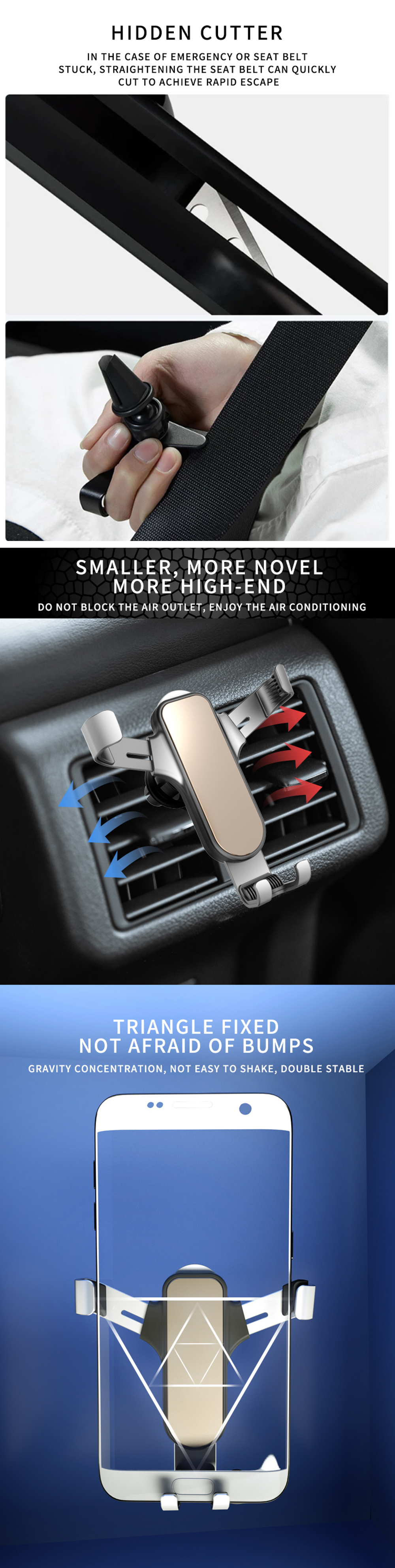 Yuroad-BM3215-3-In1-Car-Phone-Holder-Mount-360-Degree-Rotating-with-Safety-Hammer-Emergency-Cutter-1808653