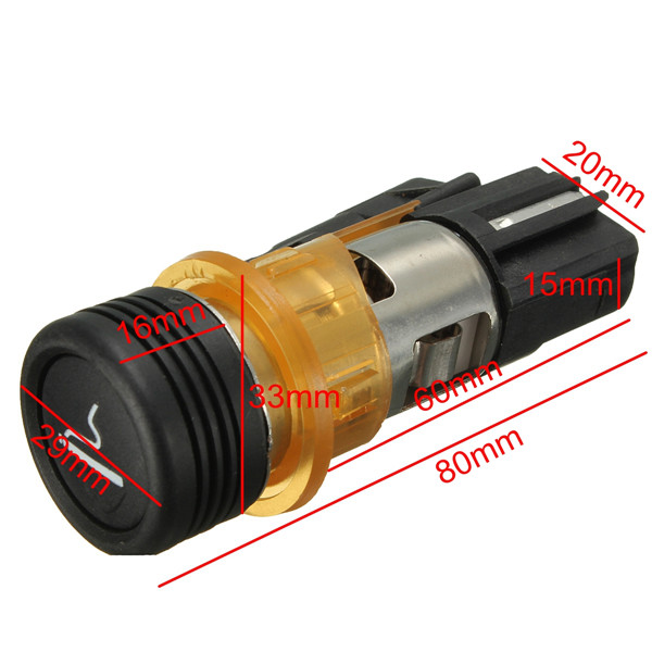 Car-Cigarette-LighterHousing-Cig-Socket-For-PEUGEOT-206-308-406-607-973205