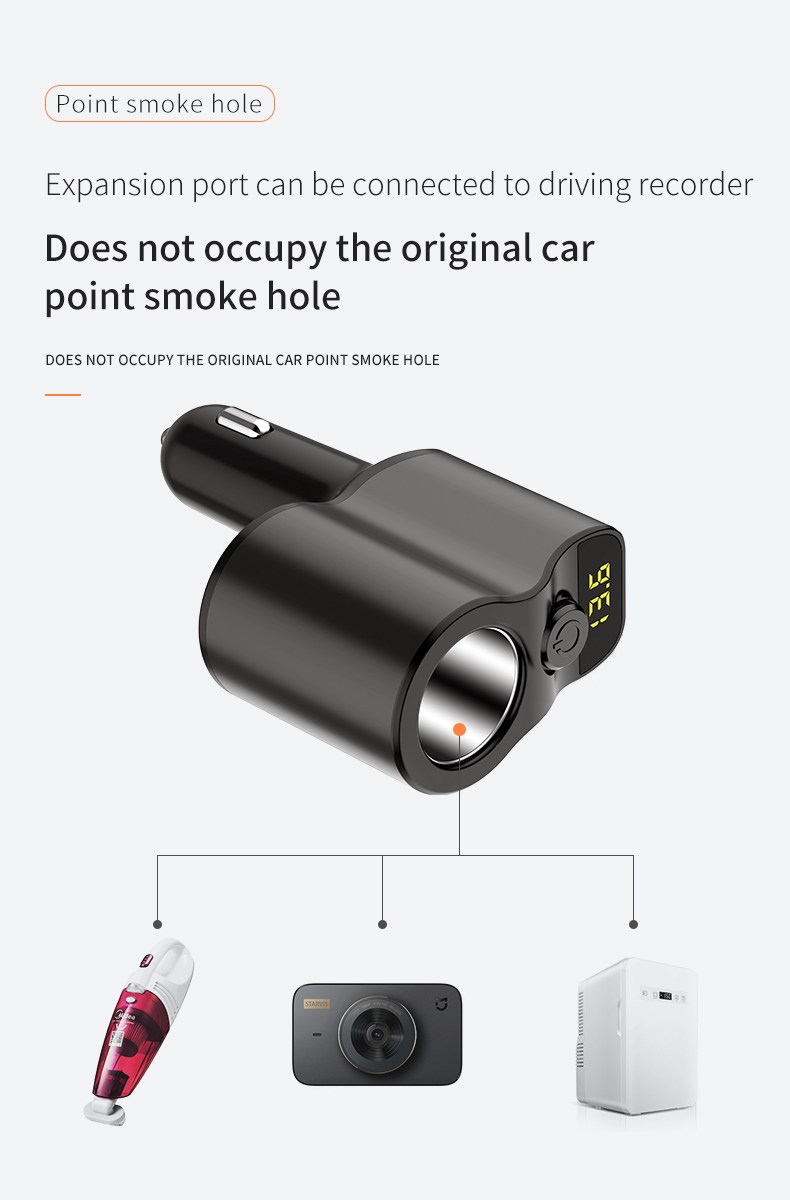 Universal-Dual-USB-Type-C-Bluetooth-31A-Fast-Charging--Car-Cig-arette-Lighter-Charger-U-Disk-Playbac-1604610