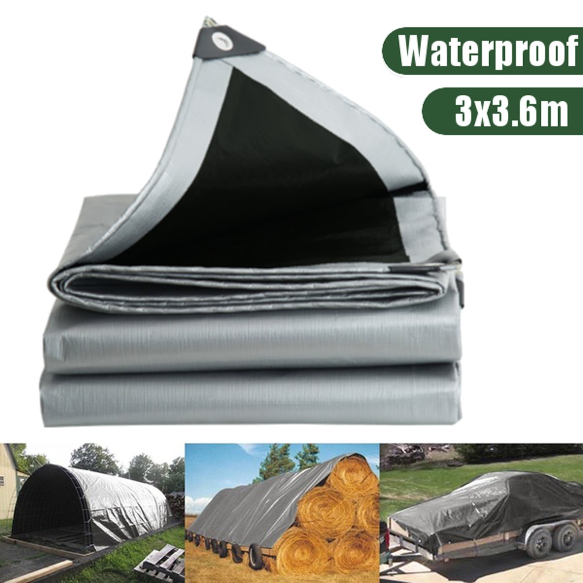 3x36m-Waterproof-Camping-Tarp-Ground-Sheet-Outdoor-Garden-Car-Cover-with-Eyelets-1550668
