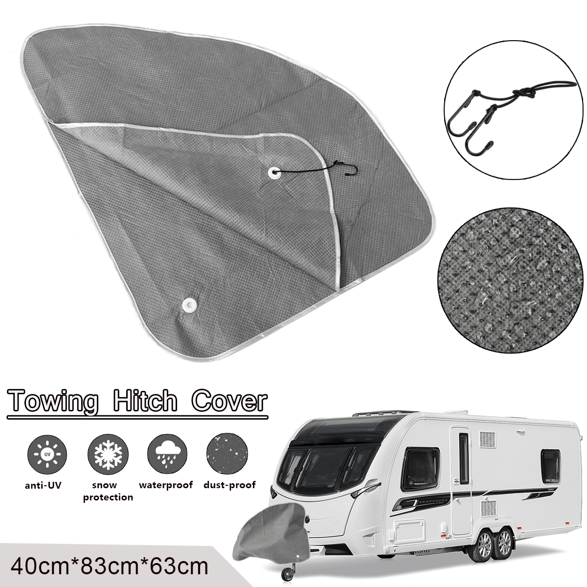 83X63cm-Towing-Hitch-Coupling-Lock-Cover-Waterproof-Protector-Grey-for-Caravan-Trailer-Car-1428746