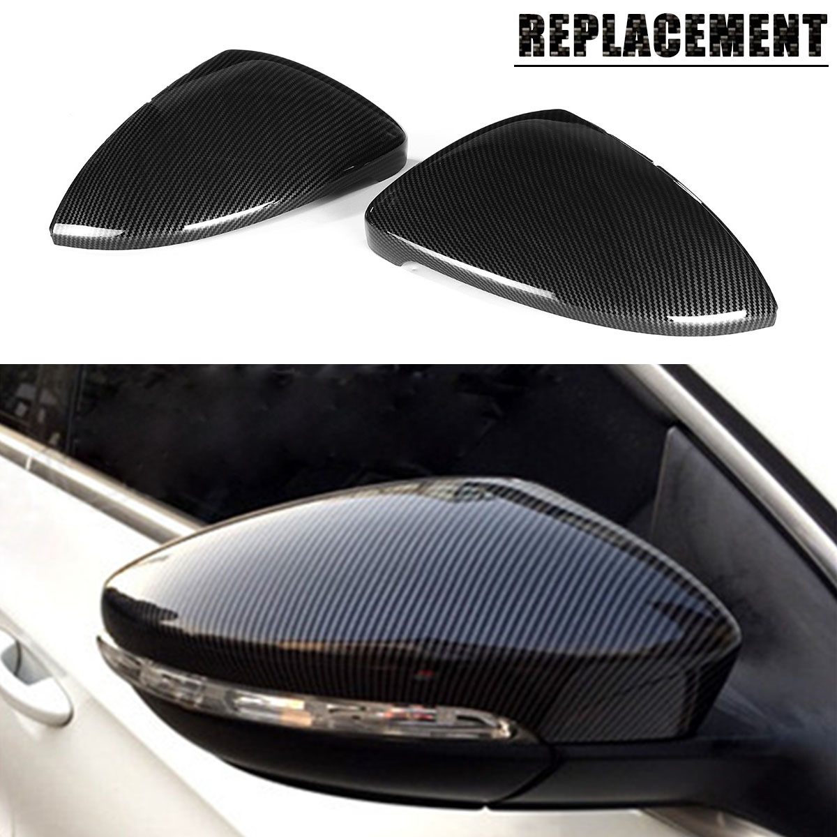 ABS-Carbon-Fiber-Color-Replacement-Rear-View-Car-Side-Mirror-Cover-Caps-Fit-For-VW-Golf-MK7-MK75-GTI-1519469