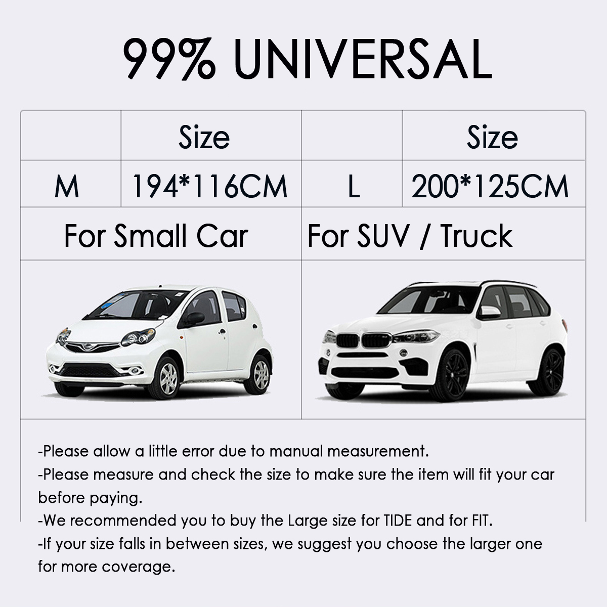 Car-Snow-Cover-Windshield-Sun-Shade-Wind-Frost-Protector-w-3-Magnet-Magnetic-1604412
