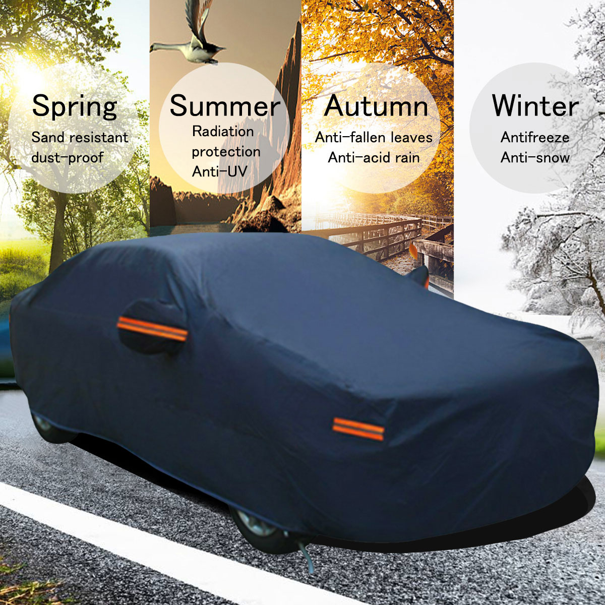 Dark-Blue-Full-Car-Cover-Waterproof-Sun-Rain-Heat-Dust-UV-Resistant-Protection-1818973