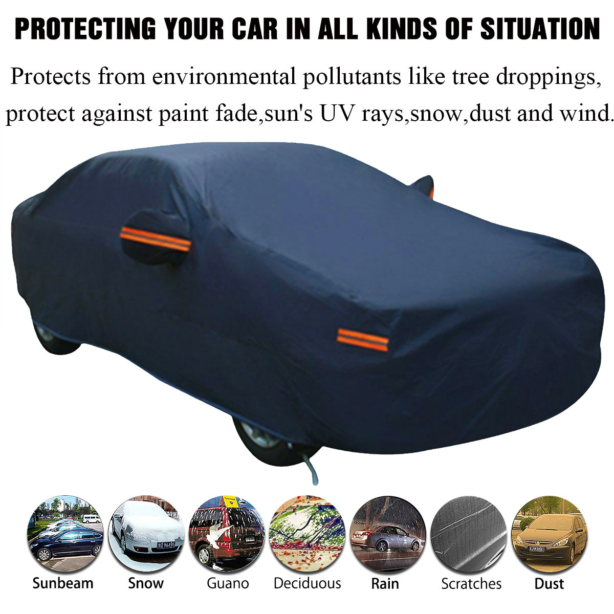 Dark-Blue-Full-Car-Cover-Waterproof-Sun-Rain-Heat-Dust-UV-Resistant-Protection-1818973
