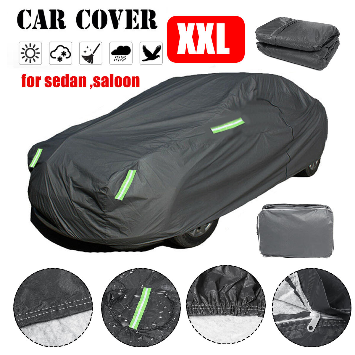 XXL-2-Layer-Outdoor-FUll-Car-Cover-Waterproof-Snow-Dust-Sun-UV-Shade-Cover-Foldable--For-Sedan-Saloo-1792606