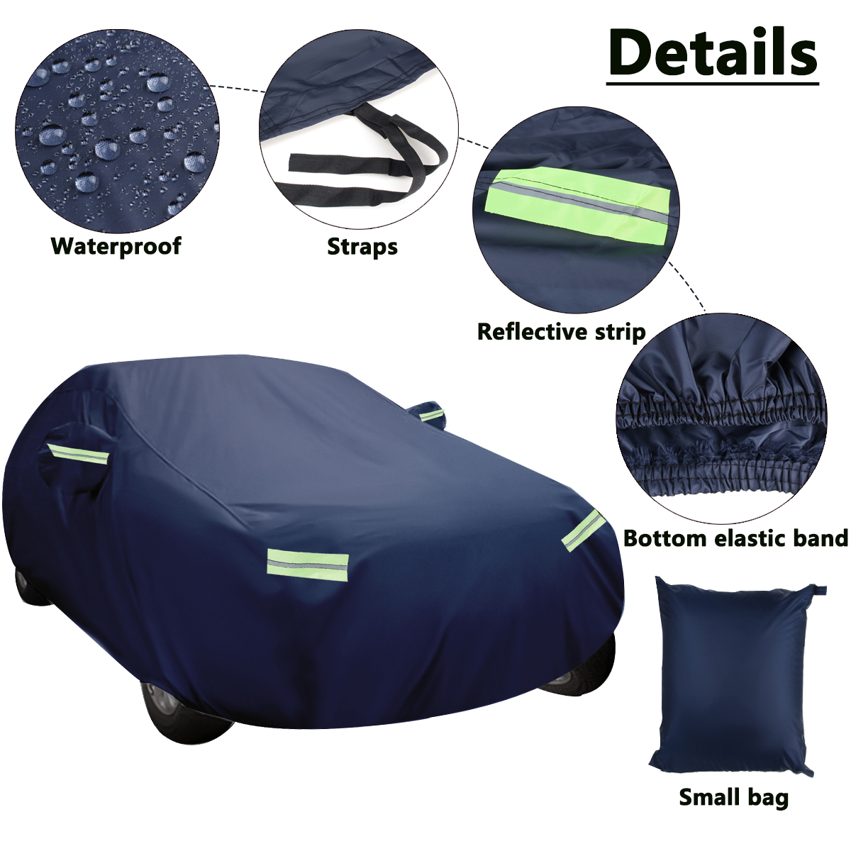 XXL-51x2x15M-210T-Car-Cover-Fits-Sedan-Saloon-Sun-Rain-Snow-UV-Dust-Scratch-Rust-Waterproof-1822996
