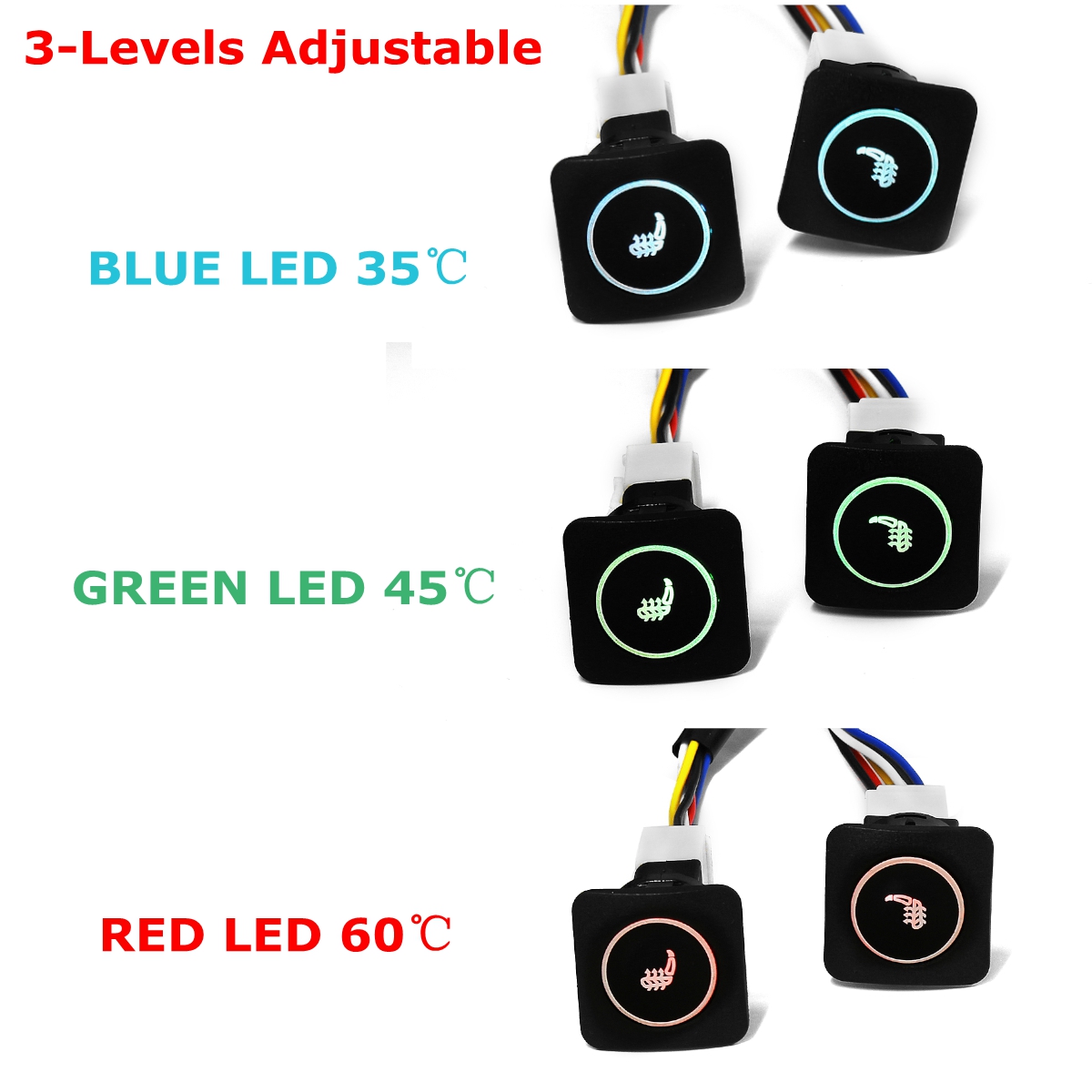 12V-4Pcs-Car-Heated-Seat-Pads-Carbon-Fiber-Universal-3-Levels-525cm-x-28cm-Cushion-1610631