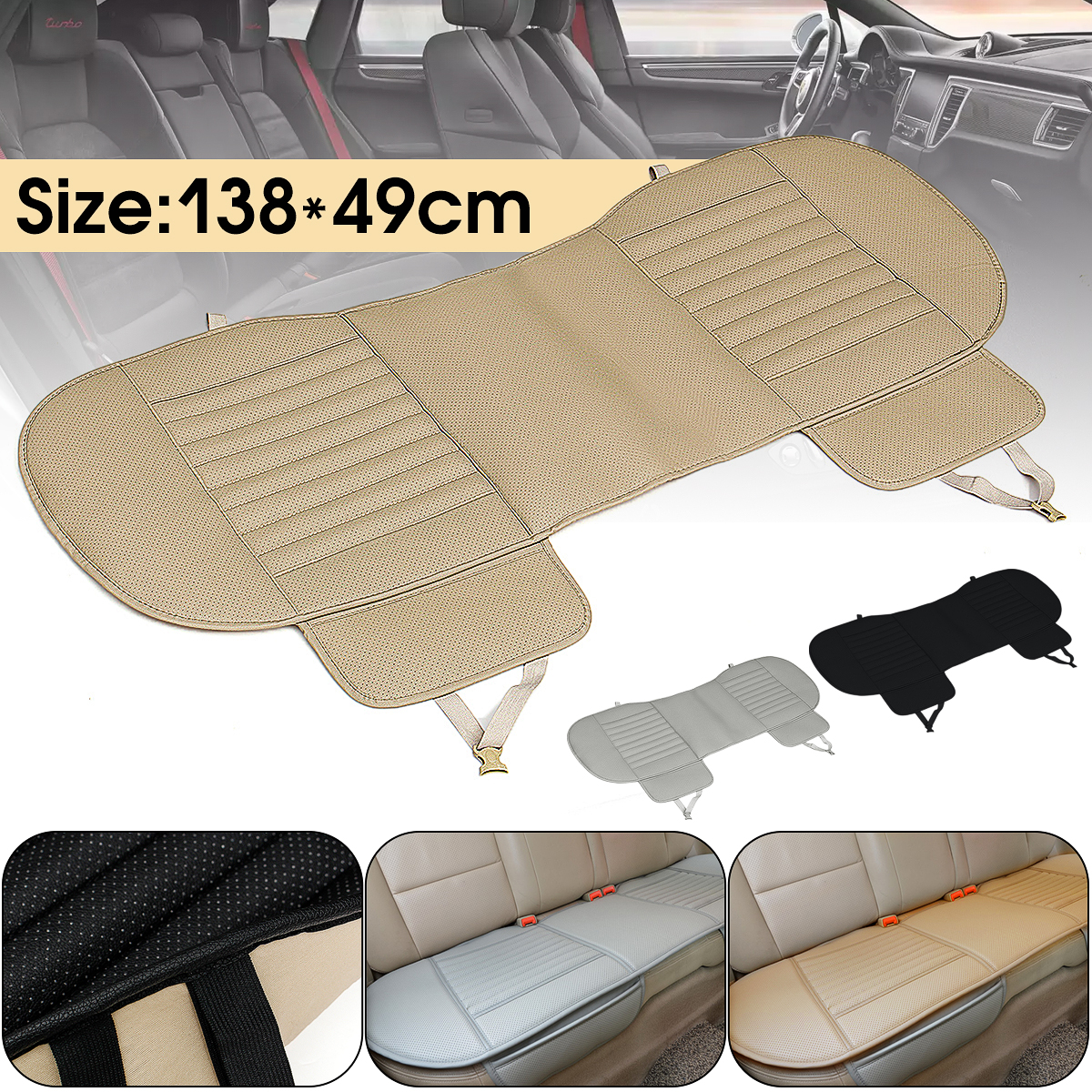 138X49cm-PU-Leather-Car-Rear-Seat-Covers-Universal-Seat-Protector-Seat-Cushion-Pad-Mat-1180179