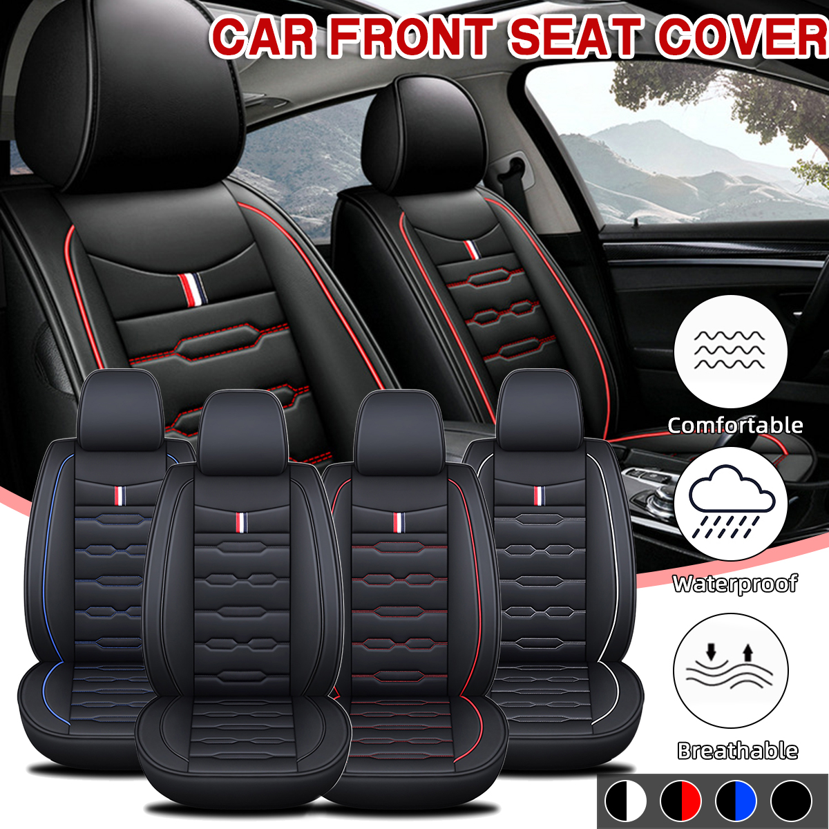 1PC-PU-Leather-Universal-Car-Front-Seat-Cover-Protector-Breathable-Cushion-1750149