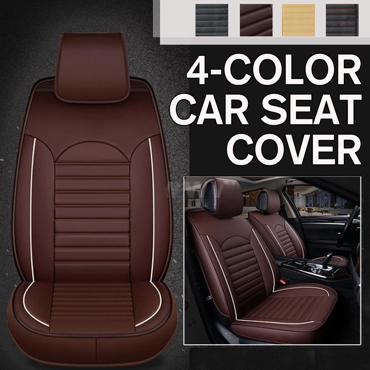 1X-Universal-PU-Leather-Car-Seat-Cover-Waterproof-Breathable-Auto-Seat-Cushion-1681159