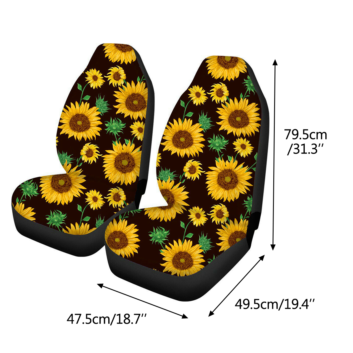 2PCS-Auto-Car-Seat-Covers-Front-Full-Sunflower-Universal-Fit-Elastic-Protector-1610628