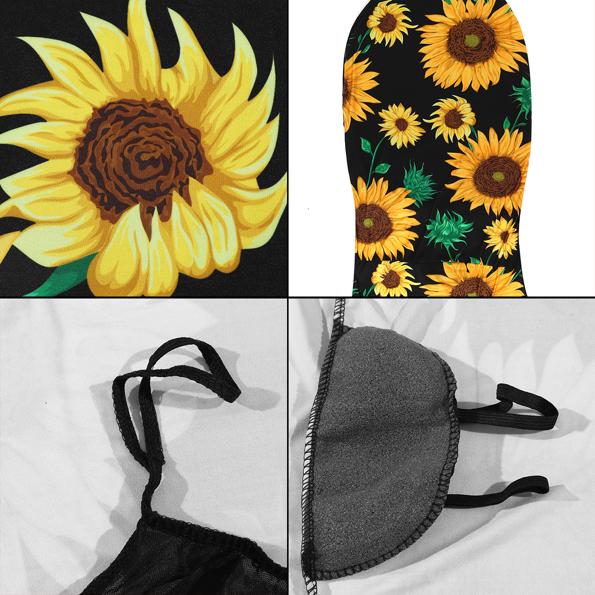 2PCS-Auto-Car-Seat-Covers-Front-Full-Sunflower-Universal-Fit-Elastic-Protector-1610628