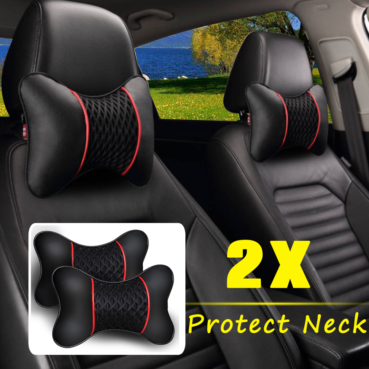 2PCS-PU-Leather-Knitted-Car-Headrest-Pillow-Neck-Support-Cushion-Seat-Accessories-1339706