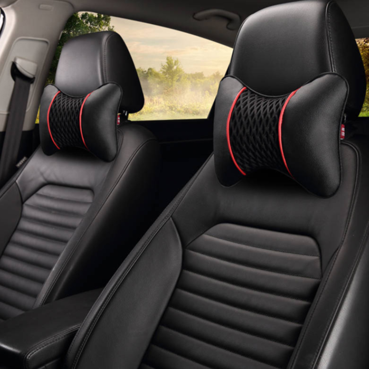 2PCS-PU-Leather-Knitted-Car-Headrest-Pillow-Neck-Support-Cushion-Seat-Accessories-1339706