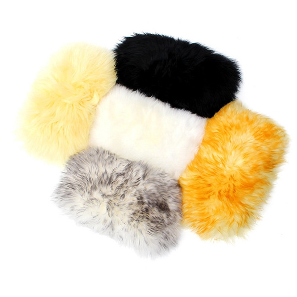 30cmx15cm-Sheepskin-Car-Central-Arm-Rest-Box-Cushion-Universal-1111371