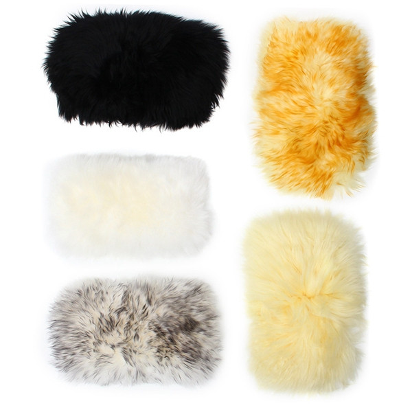 30cmx15cm-Sheepskin-Car-Central-Arm-Rest-Box-Cushion-Universal-1111371