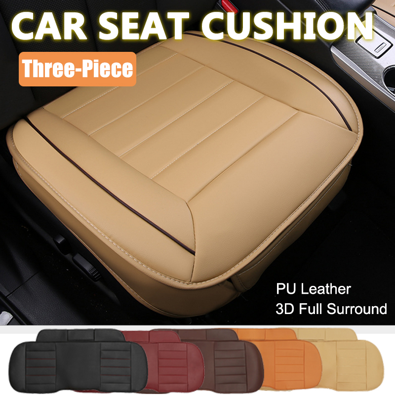 3pcs-PU-Leather-Car-Front-Rear-Seat-Covers-Universal-Seat-Protector-Seat-Cushion-Pad-Mat-1279470