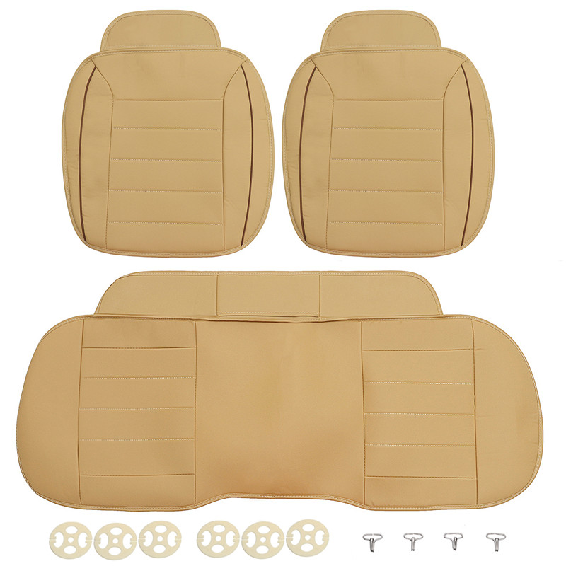 3pcs-PU-Leather-Car-Front-Rear-Seat-Covers-Universal-Seat-Protector-Seat-Cushion-Pad-Mat-1279470