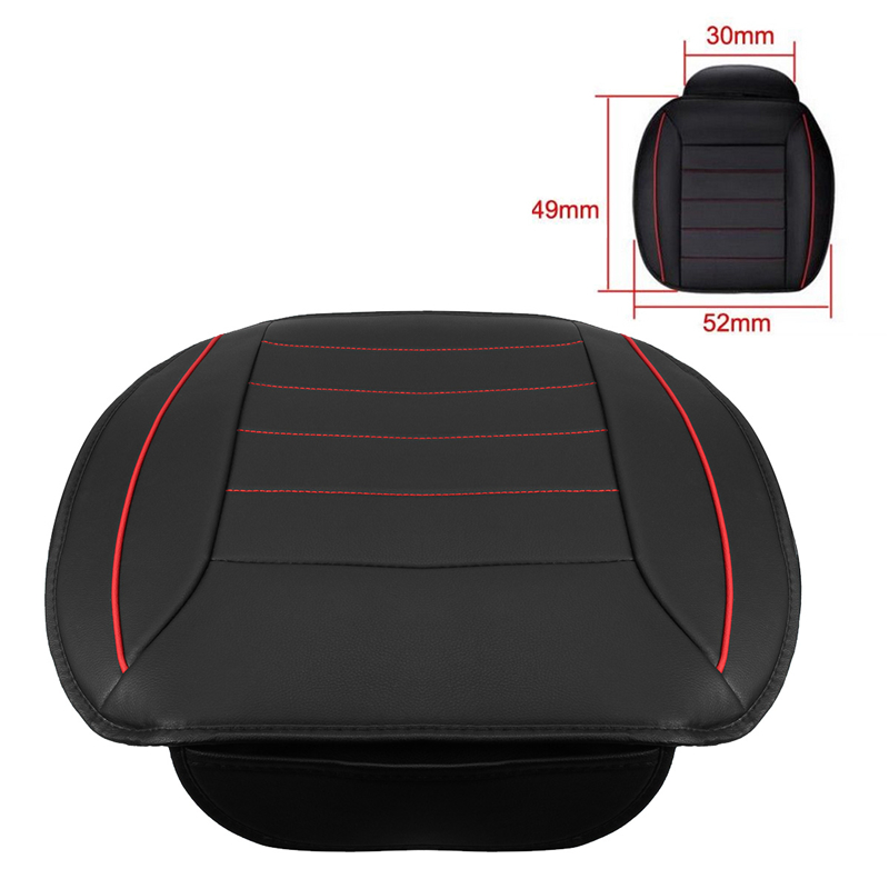 49x52cm-PU-Leather-Car-Seat-Cushion-Breathable-Cover-Chair-Protector-Mat-Universal-Black-1200179