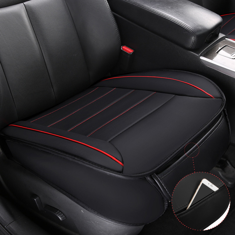 49x52cm-PU-Leather-Car-Seat-Cushion-Breathable-Cover-Chair-Protector-Mat-Universal-Black-1200179