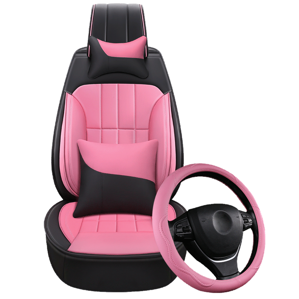 5-Seats-Car-Seat-Covers-PU-Leather-ProtectorCushions-Headrests-Pillow-1683874