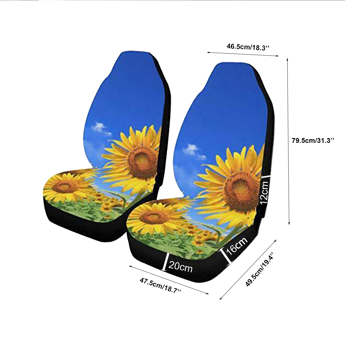 5PCS-Universal-Car-Van-Seat-Covers-Sunflower-Printed-Front-Rear-Protection-Mats-1678067