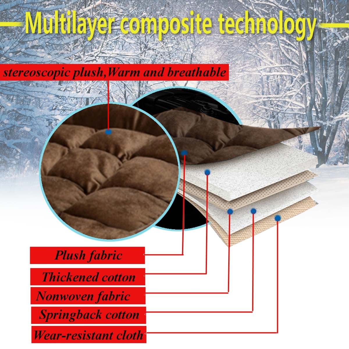 Black-Universal-Rear-Car-Plush-Seat-Cushion-Comfortable-Cover-Pad-Protector-1662352