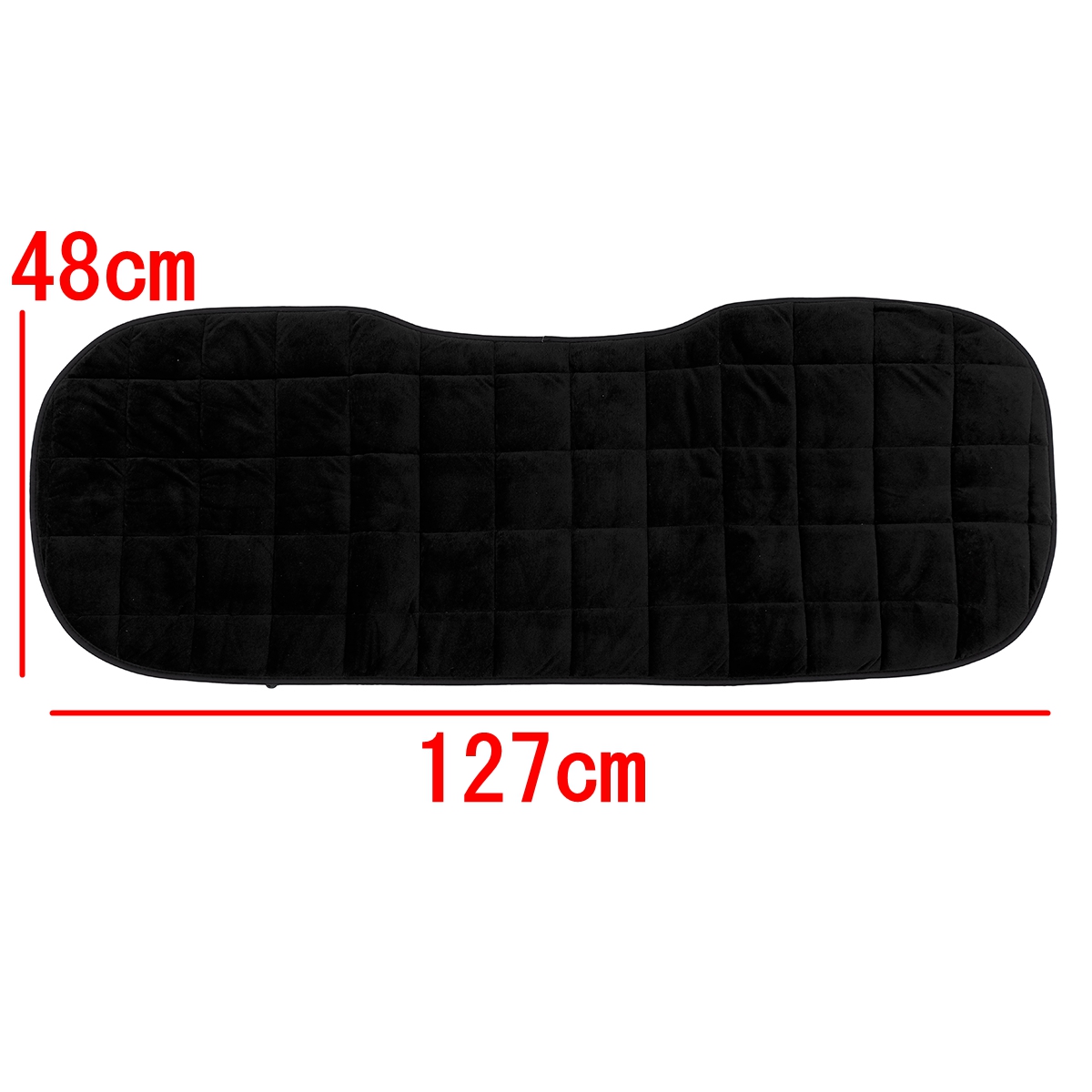 Black-Universal-Rear-Car-Plush-Seat-Cushion-Comfortable-Cover-Pad-Protector-1662352