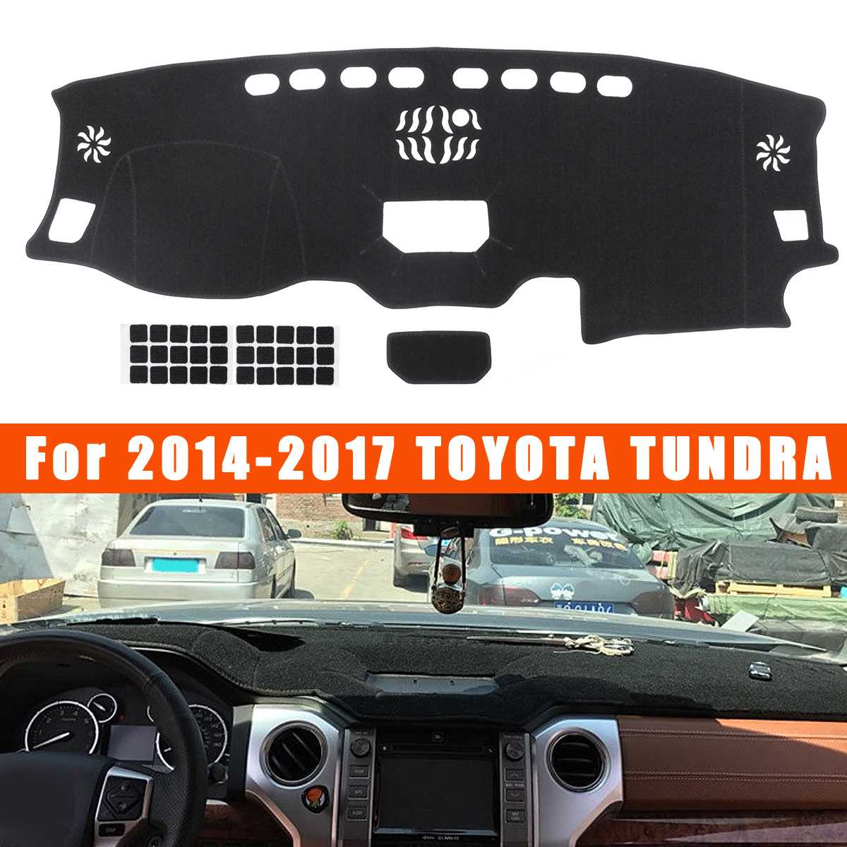 Car-Black-Dashboard-Panel-Mat-Non-slip-Sun-Shade-Pad-Carpet-For-2014-2017-TOYOTA-TUNDRA-1526045