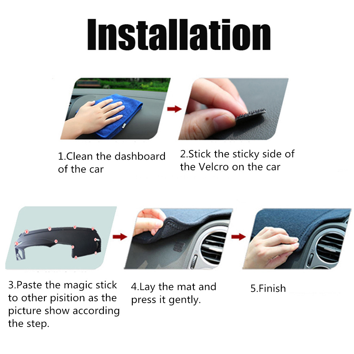 Car-Black-Dashboard-Panel-Mat-Non-slip-Sun-Shade-Pad-Carpet-For-2014-2017-TOYOTA-TUNDRA-1526045