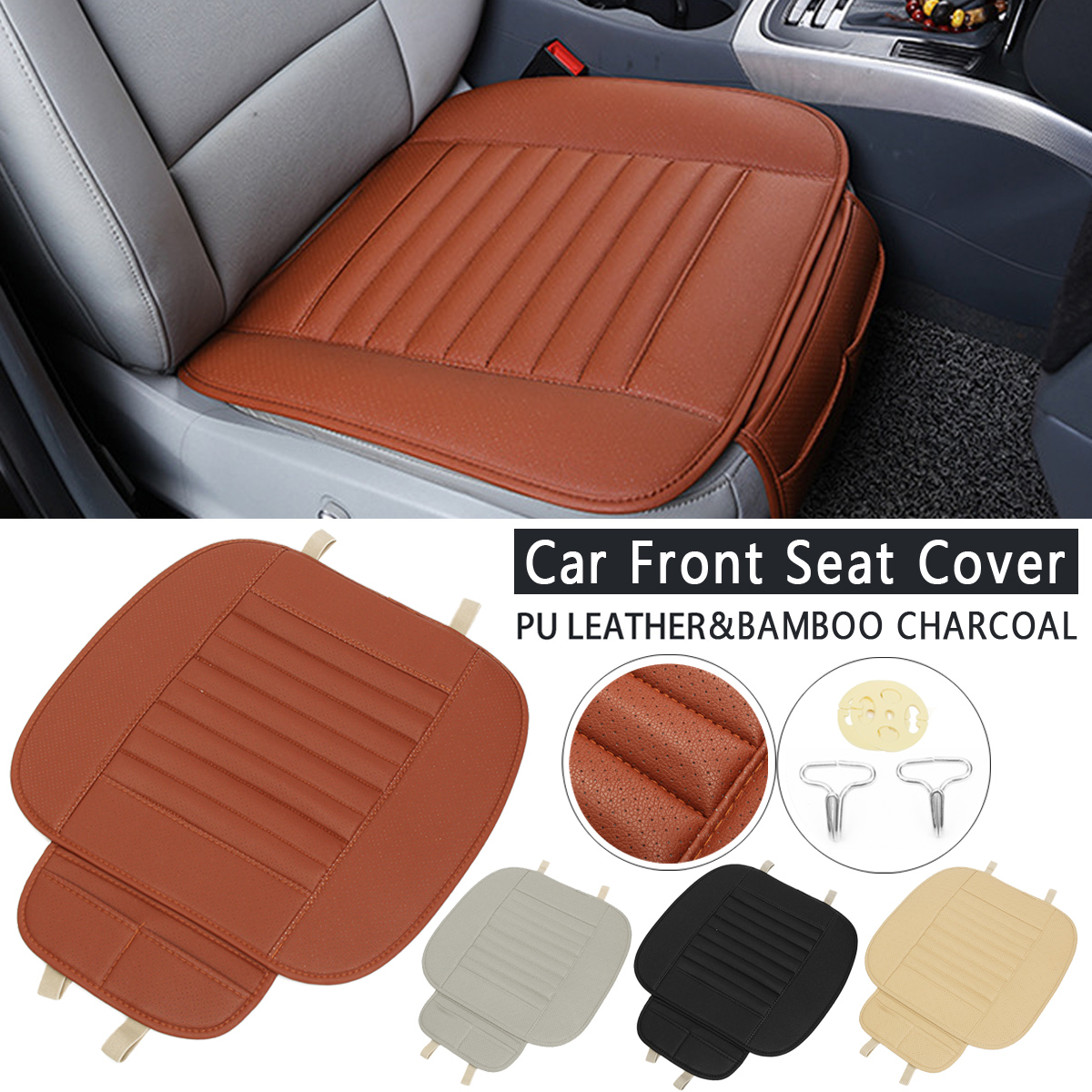 Car-Front-Seat-Cover-Cushion-Breathable-PU-Leather-Bamboo-Charcoal-Pad-Mat-1647975