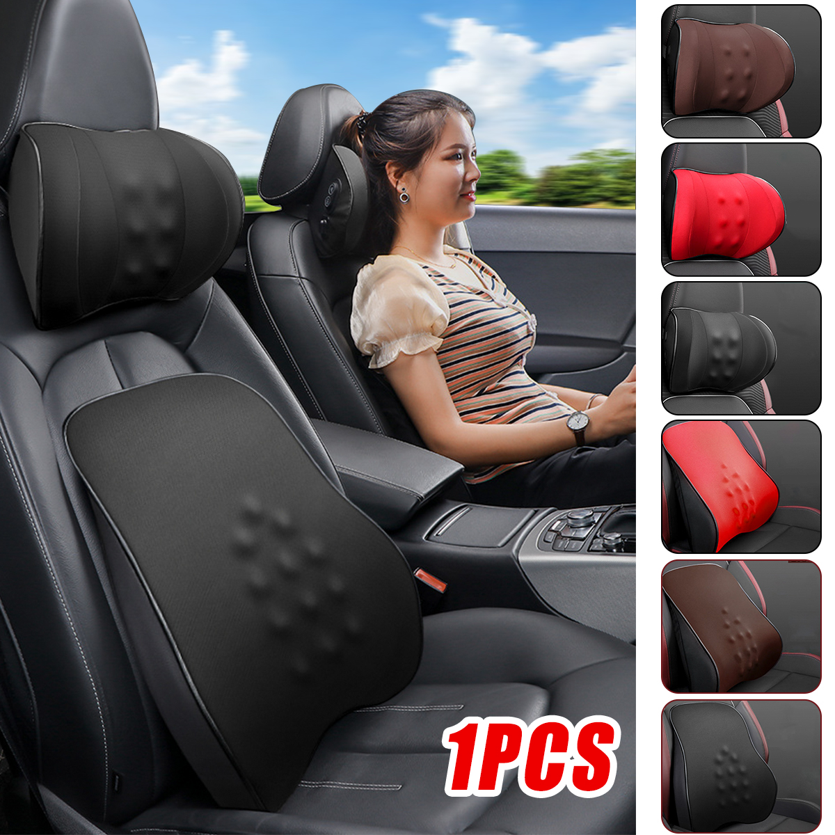 Car-Seat-Headrest-Pillow-PadLumbar-Pad-Memory-Foam-Head-Neck--Waist-Cushion-1758863