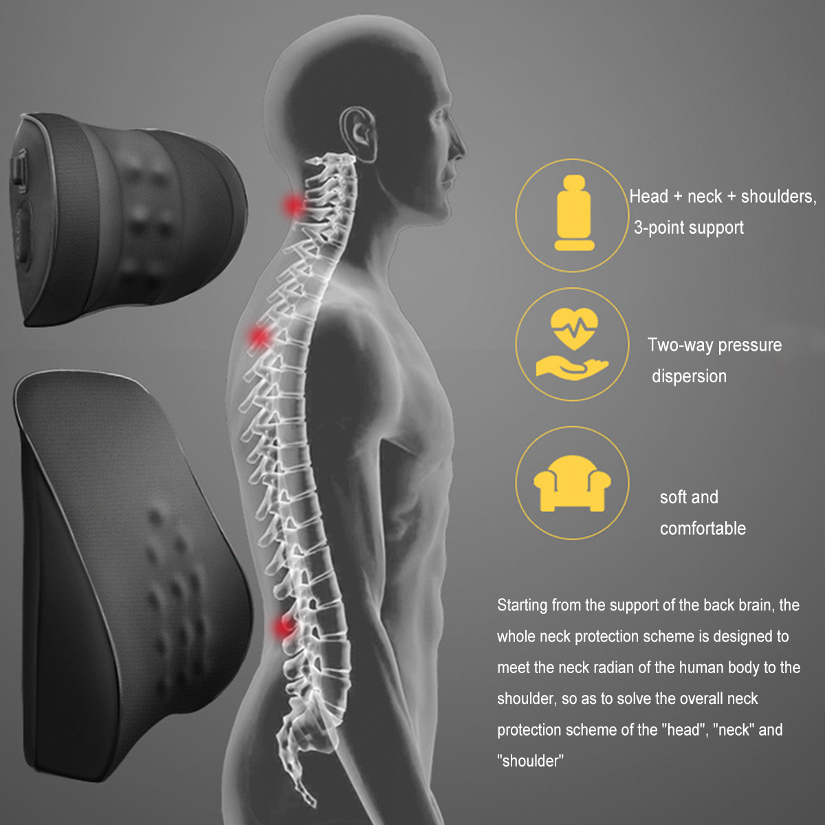 Car-Seat-Headrest-Pillow-PadLumbar-Pad-Memory-Foam-Head-Neck--Waist-Cushion-1758863