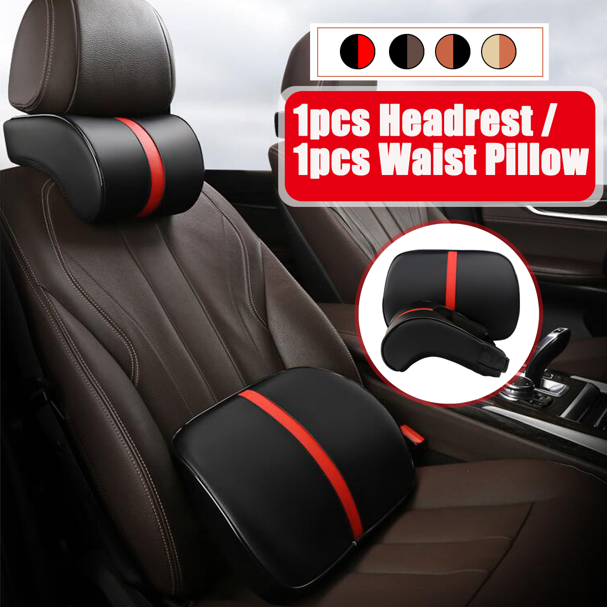 Car-Seat-Headrest-Sleep-Pad-Memory-Foam-Pillow-Head-Neck-Rest-Support-Cushion-1673882