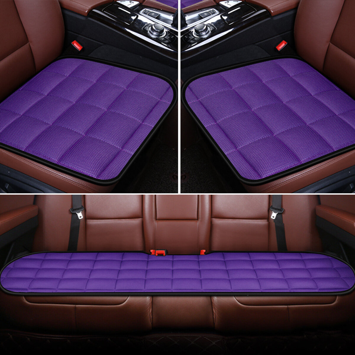 General Simple Comfort Plush Car Seat Cushion Non-slip Breathable Cushion Washable