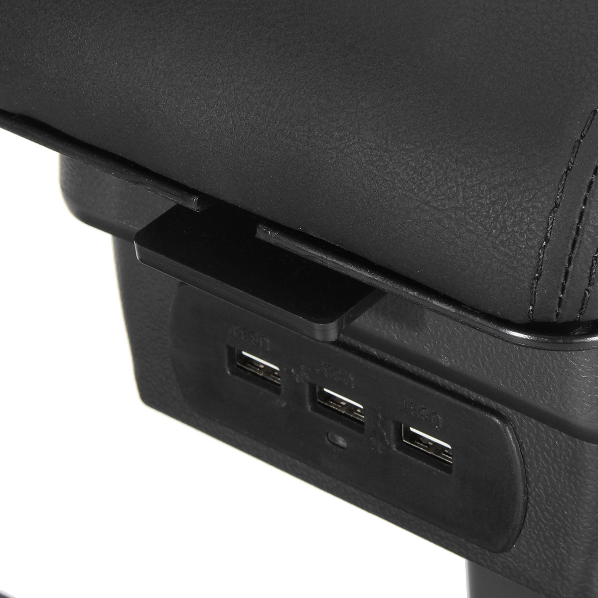 Leather-Car-Armrest-Console-Center-Arm-Rest-Box-Cover-Cushion-with-Charger-Port-for-Peugeot-2008-301-1428566