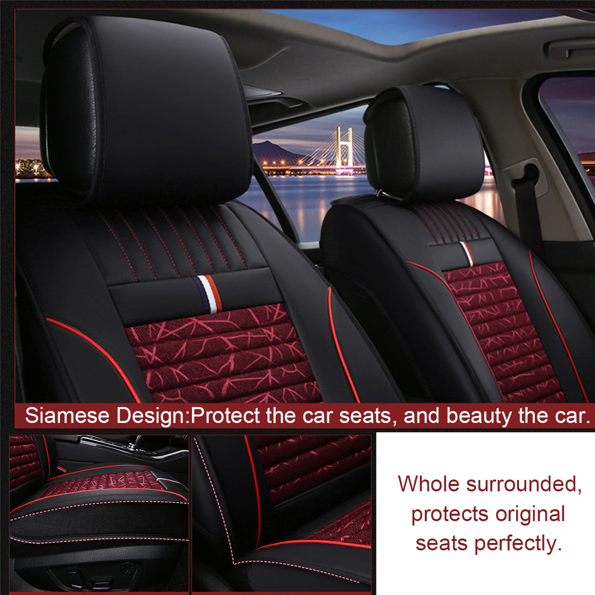 Luxury-Universal-Full-Car-Seat-Cover-Headrest-Auto-Cushion-Pad-Mat--2x-Pillows-1681526