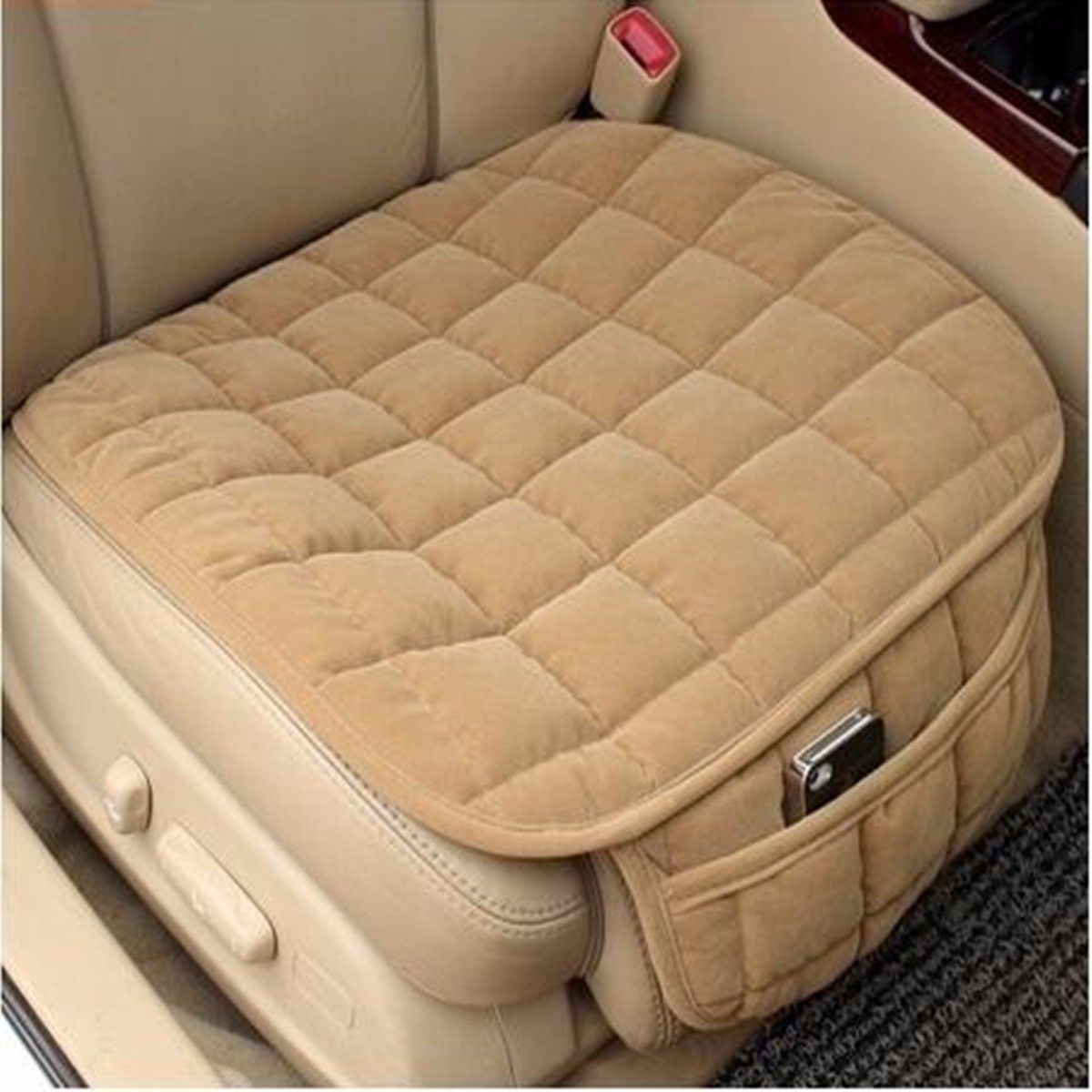 Monolithic-Single-Front-Row-Car-Seat-Cushion-Cover-Pad-Breathable-Comfort-Common-1663633